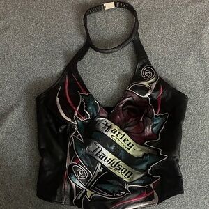Harley-Davidson Women's Black and Red Camisole